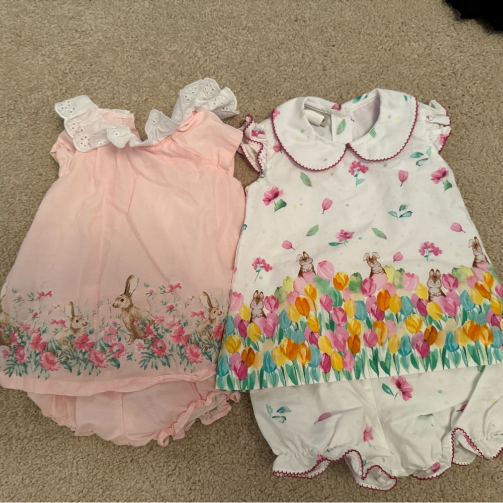 Marco and Lizzy and Janie and Jack Easter dresses 12m and 18-24m - Like new!!